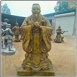 鑄銅雕塑孔子定制